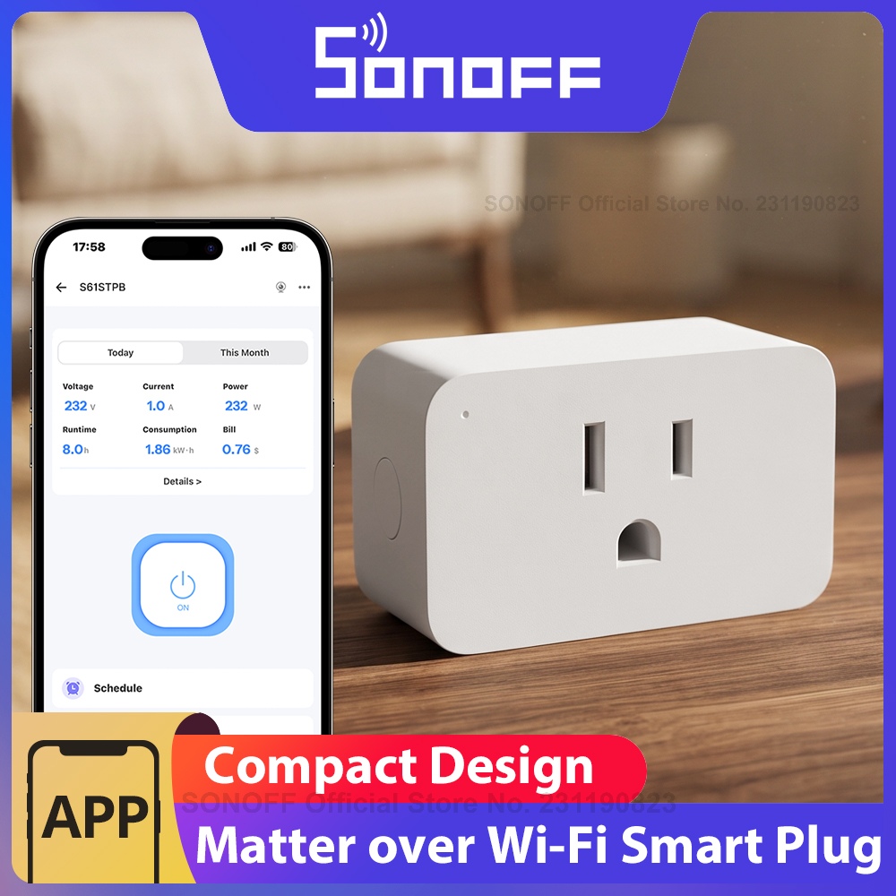 Shelly Plug - SONOFF S61STPB iPlug Gen2 Type B