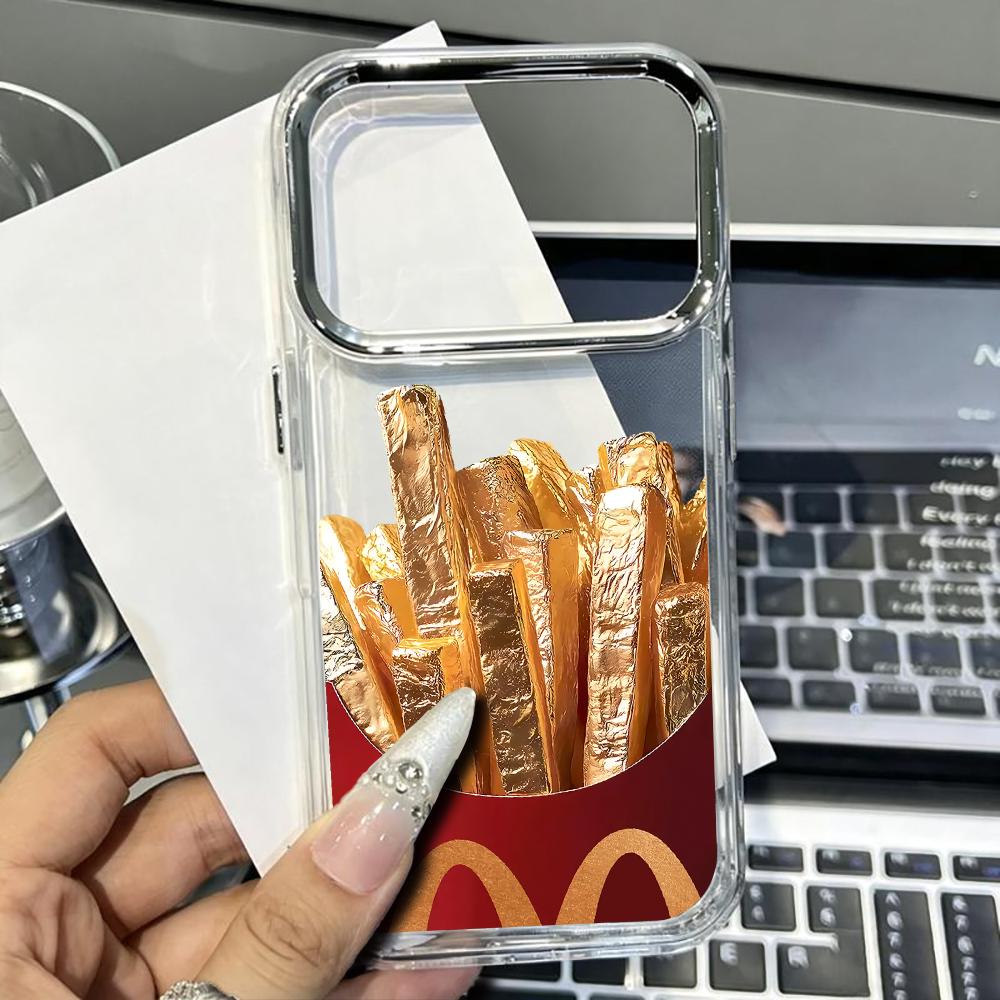 Shelly - Golden fries Transparent silicone soft TPU