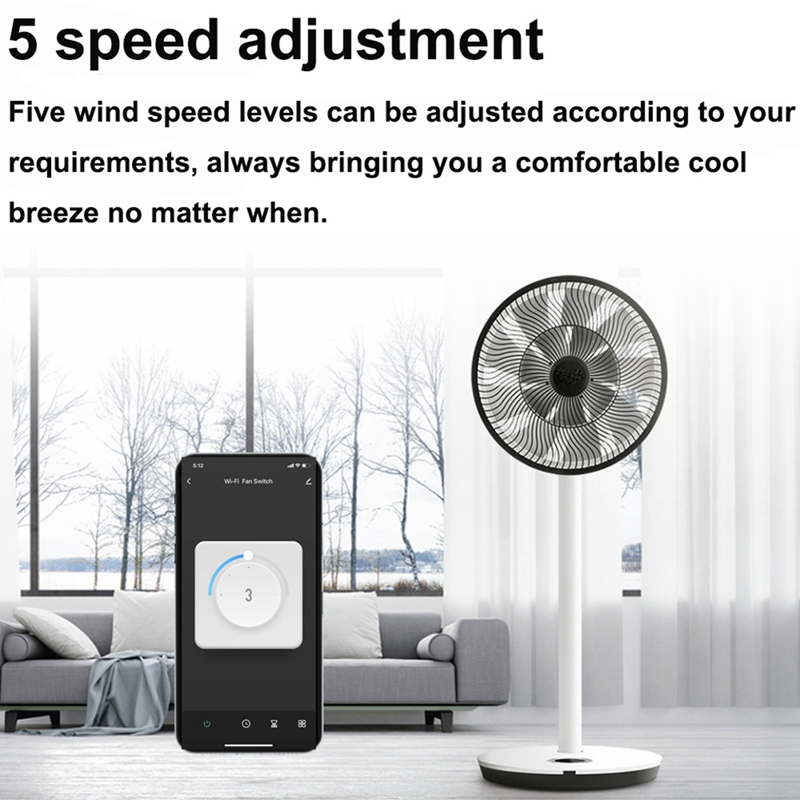 Smart Wifi Fan Switch 5 Speed  - огляд і ціна Tuya Smart