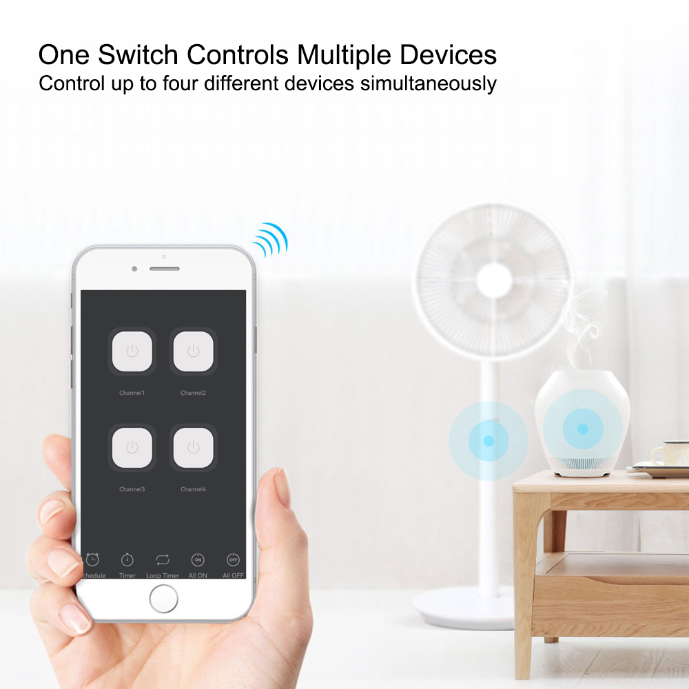 Smart Tuya Switch 4CH Relay Mo - огляд і ціна Tuya 4 Channel